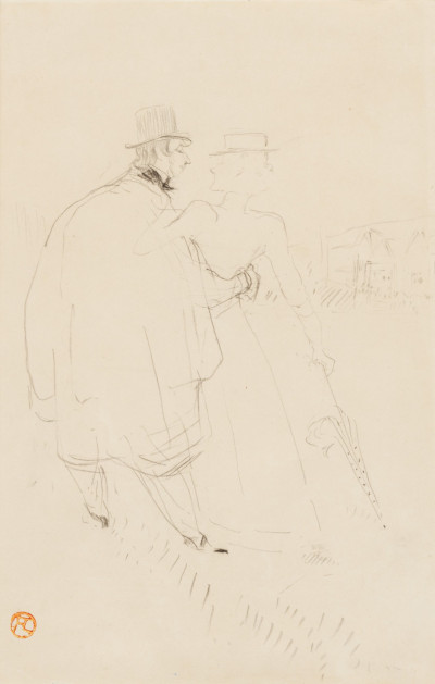 The Sentimental Walk Henri de Toulouse-Lautrec